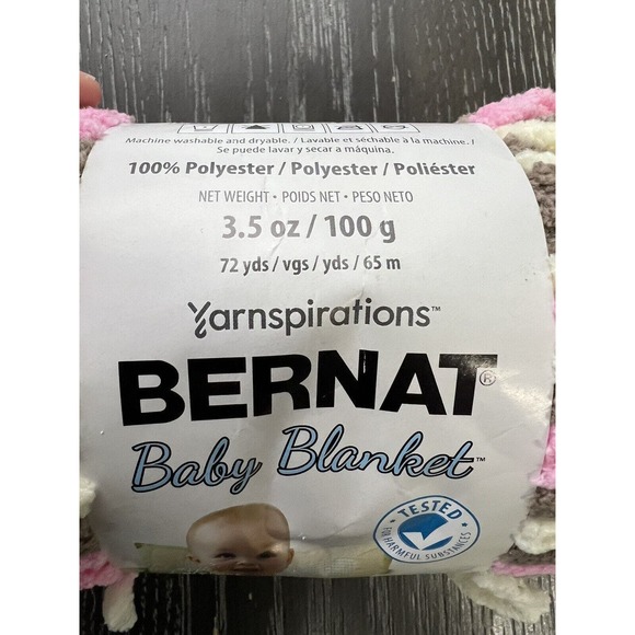 Bernat Baby Blanket Yarn Skeins 3.5 oz 72 yds Sail Away Little Petunias Lot of 3 - Picture 3 of 8